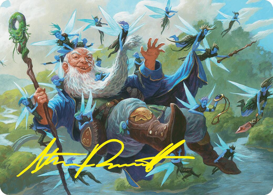 Mischievous Mystic Art Card (7/54) (Gold-Stamped Signature) [Foundations Art Series] | Lots Moore NSW