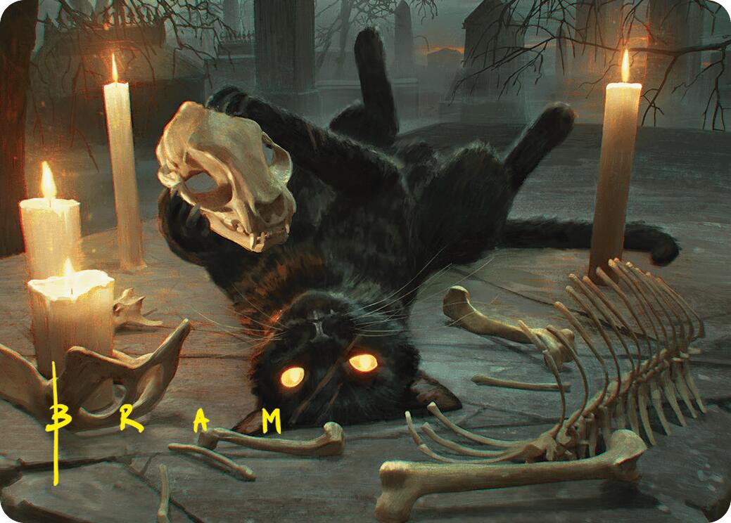 Nine-Lives Familiar Art Card (8/54) (Gold-Stamped Signature) [Foundations Art Series] | Lots Moore NSW