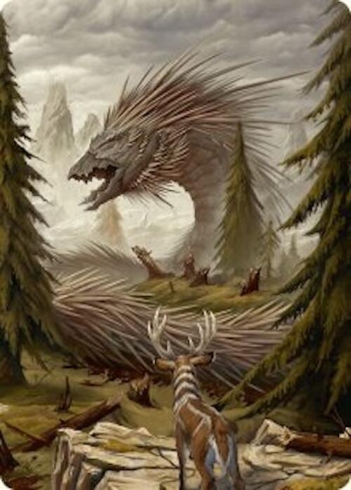 Quilled Greatwurm Art Card (44/54) [Foundations Art Series] | Lots Moore NSW