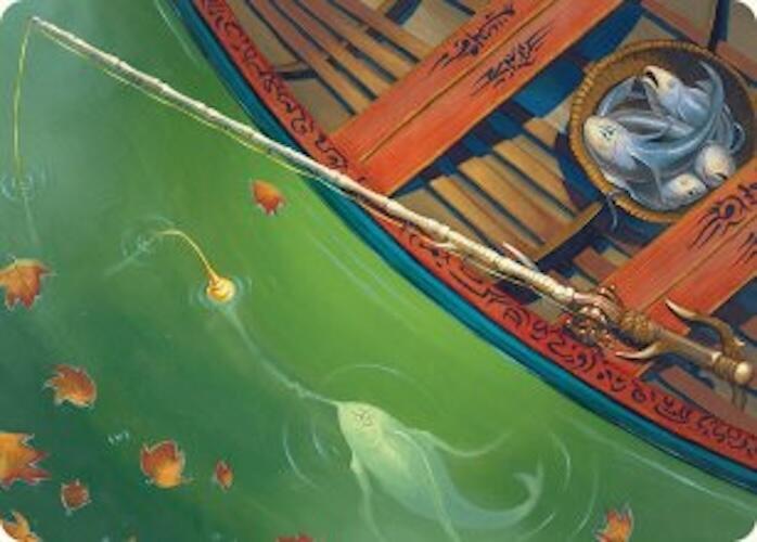 Fishing Pole Art Card (18/54) [Foundations Art Series] | Lots Moore NSW