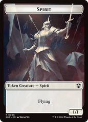 Spirit (0006) // Illusion Double-Sided Token [Secrets of Strixhaven Commander Tokens] | Lots Moore NSW
