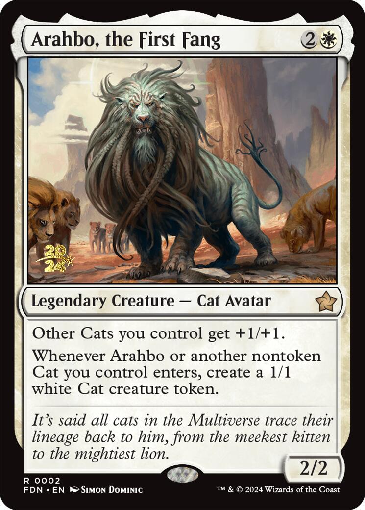 Arahbo, the First Fang [Foundations Prerelease Promos] | Lots Moore NSW