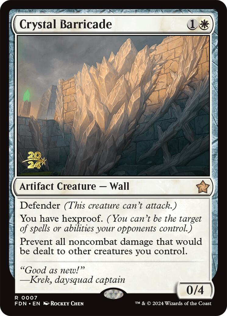 Crystal Barricade [Foundations Prerelease Promos] | Lots Moore NSW