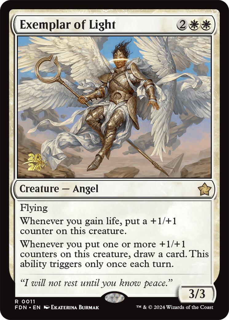 Exemplar of Light [Foundations Prerelease Promos] | Lots Moore NSW
