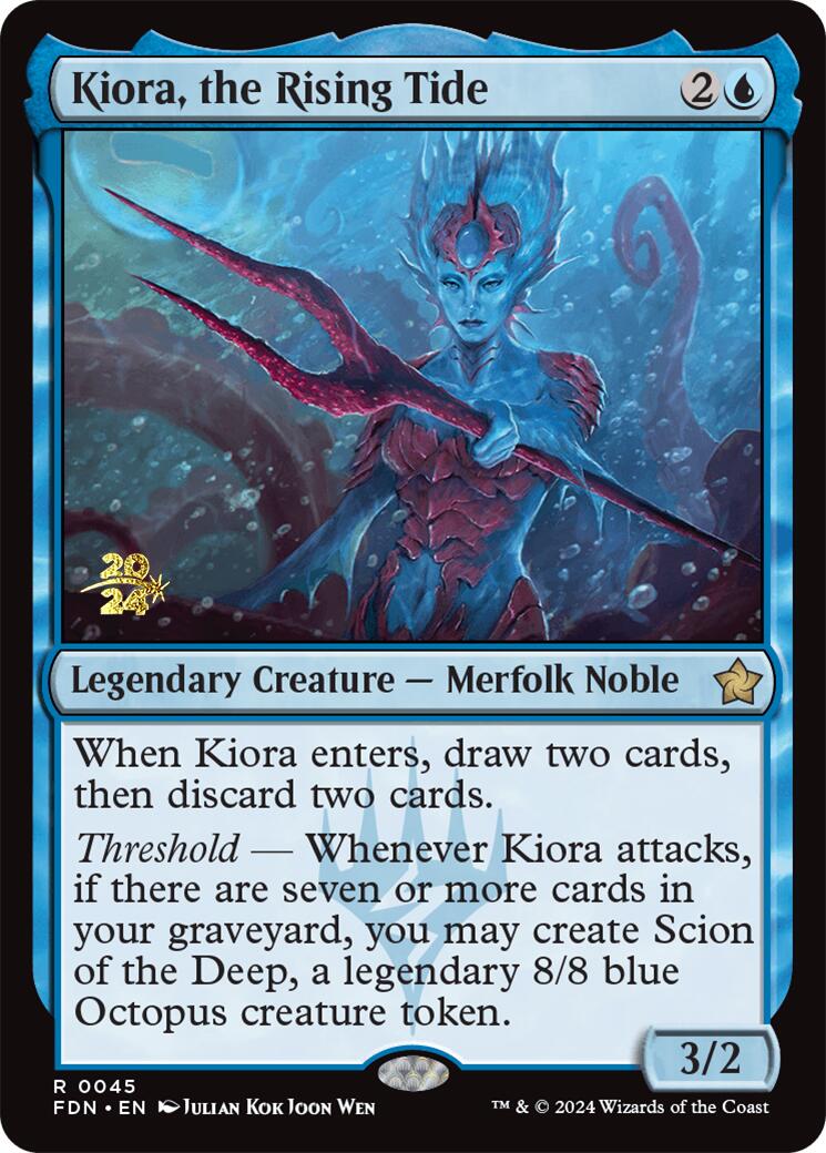 Kiora, the Rising Tide [Foundations Prerelease Promos] | Lots Moore NSW