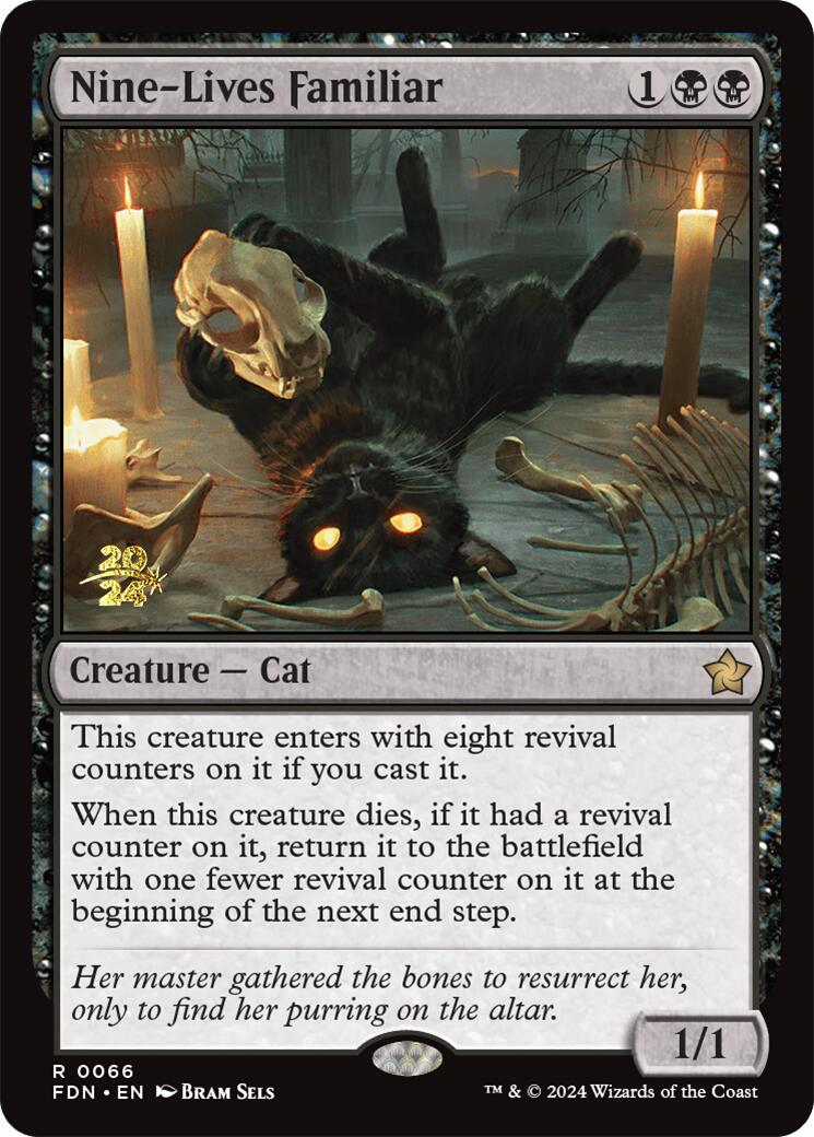Nine-Lives Familiar [Foundations Prerelease Promos] | Lots Moore NSW