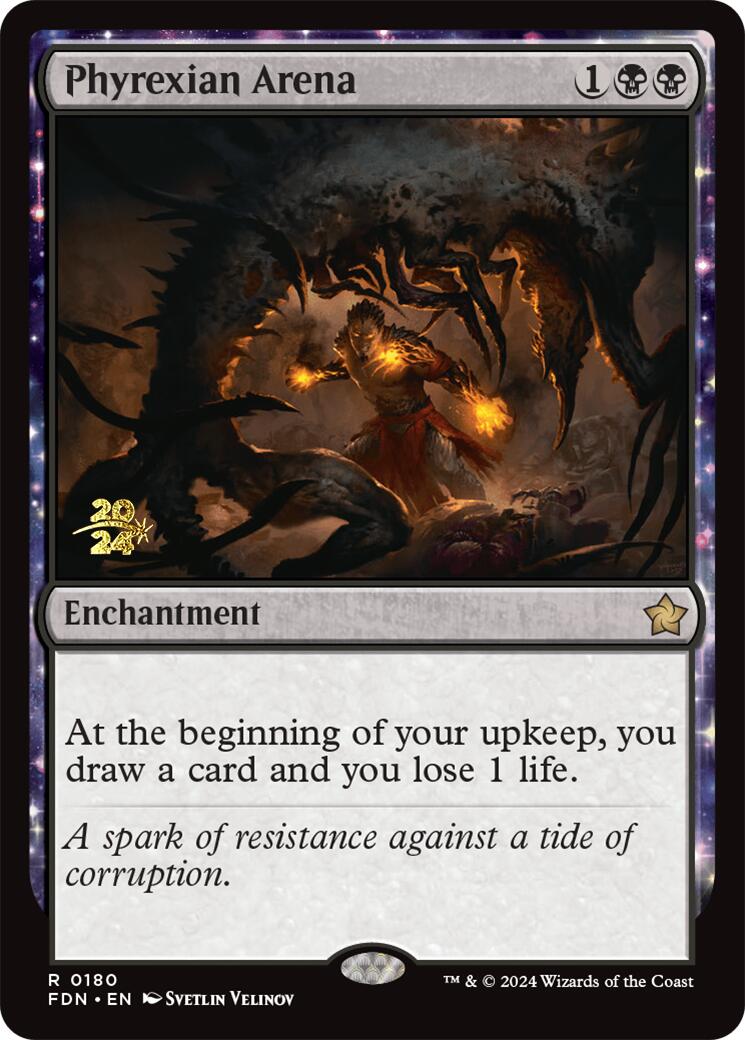 Phyrexian Arena [Foundations Prerelease Promos] | Lots Moore NSW