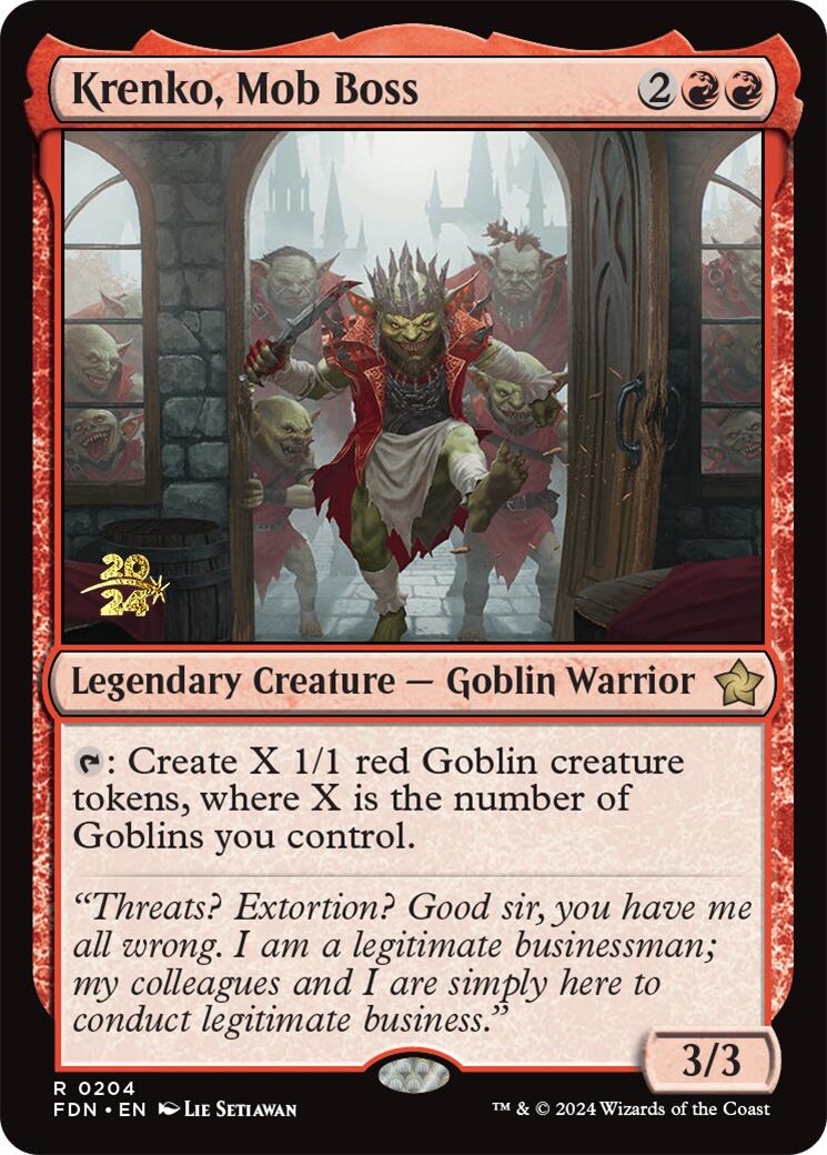 Krenko, Mob Boss [Foundations Prerelease Promos] | Lots Moore NSW