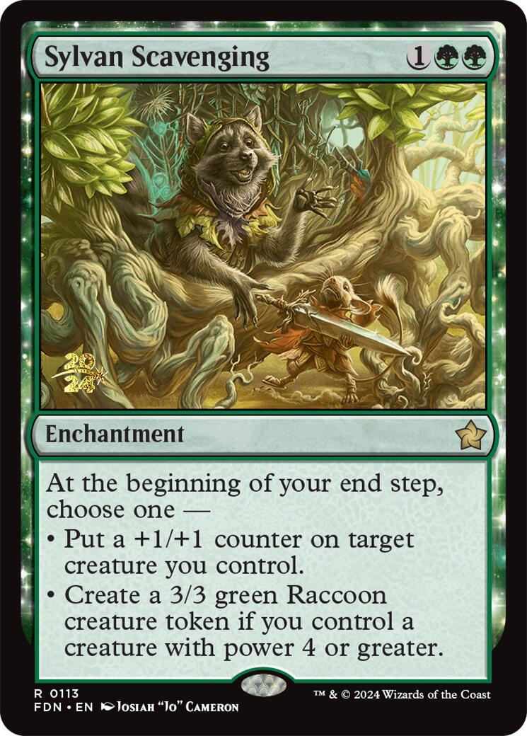 Sylvan Scavenging [Foundations Prerelease Promos] | Lots Moore NSW