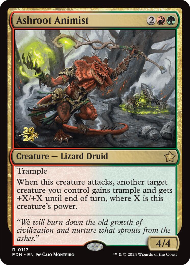 Ashroot Animist [Foundations Prerelease Promos] | Lots Moore NSW