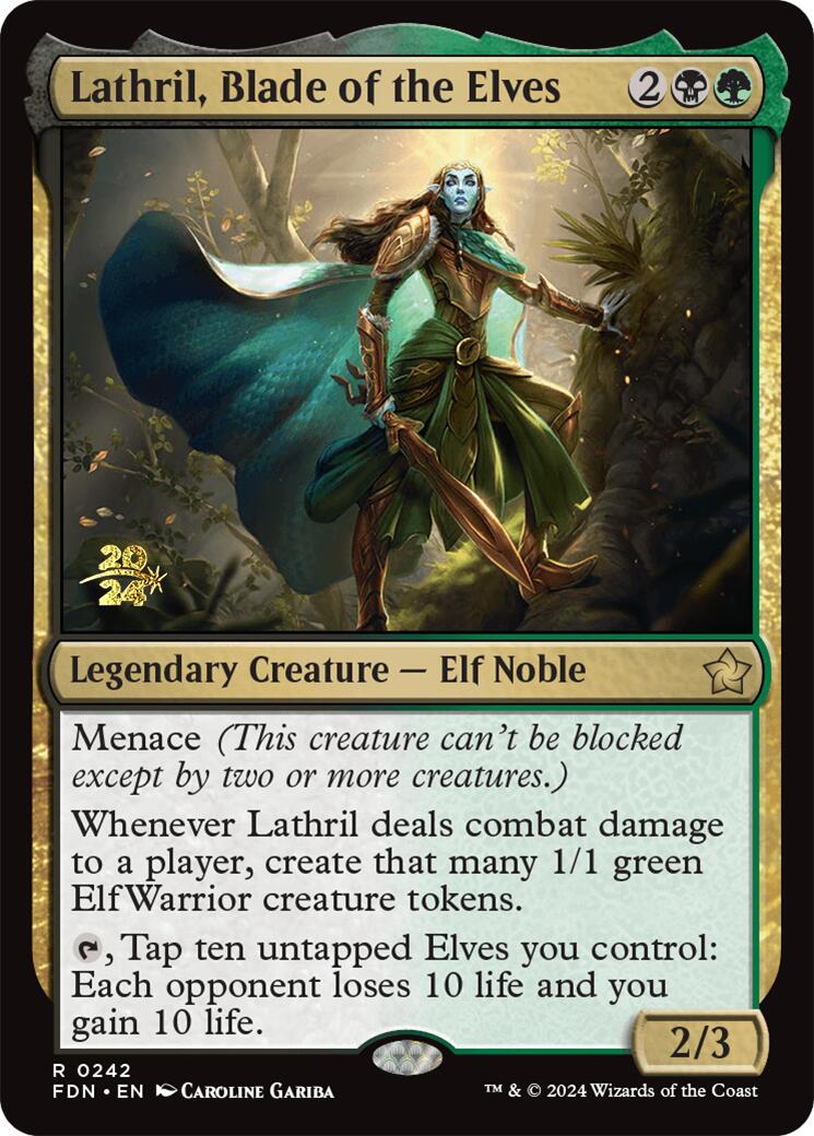 Lathril, Blade of the Elves [Foundations Prerelease Promos] | Lots Moore NSW