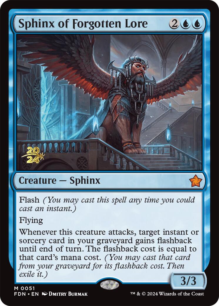 Sphinx of Forgotten Lore [Foundations Prerelease Promos] | Lots Moore NSW