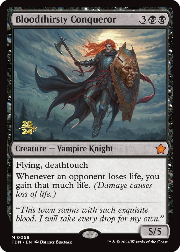 Bloodthirsty Conqueror [Foundations Prerelease Promos] | Lots Moore NSW