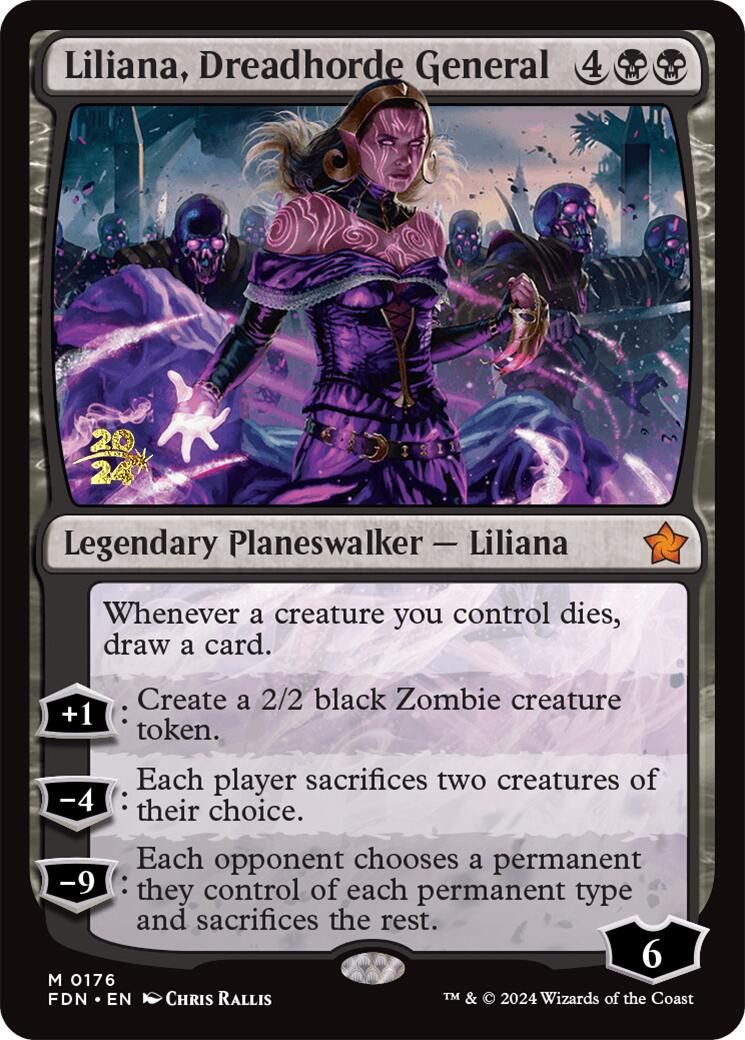 Liliana, Dreadhorde General [Foundations Prerelease Promos] | Lots Moore NSW