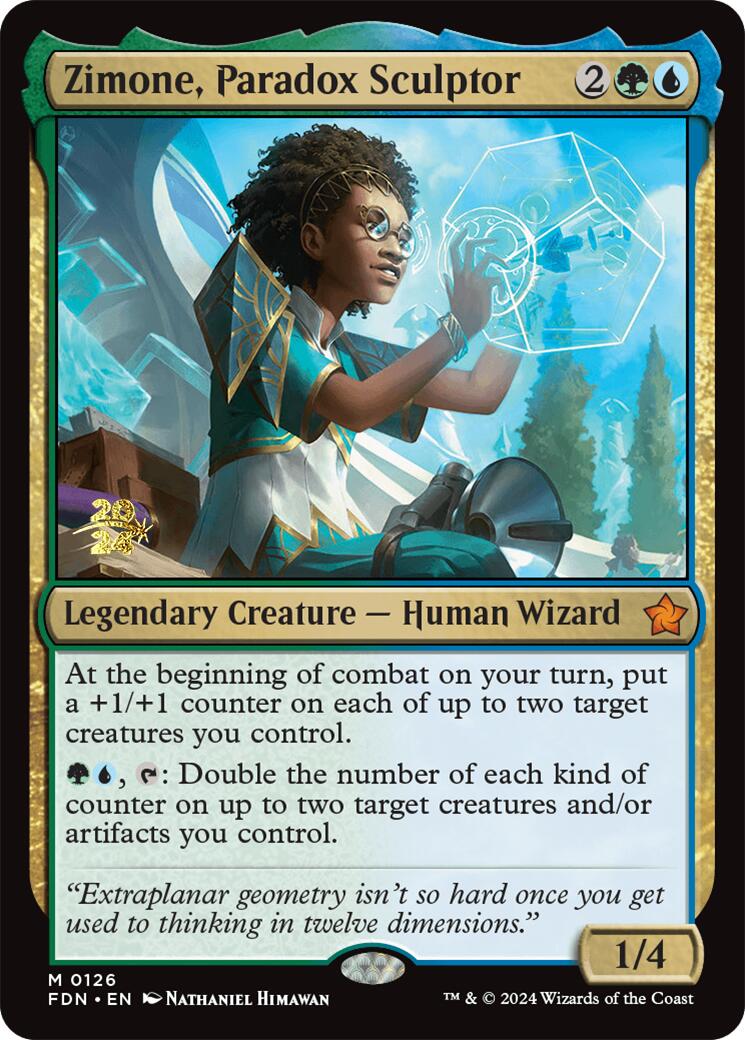 Zimone, Paradox Sculptor [Foundations Prerelease Promos] | Lots Moore NSW