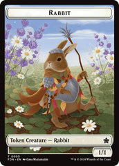 Rabbit // Soldier Double-Sided Token [Foundations Tokens] | Lots Moore NSW