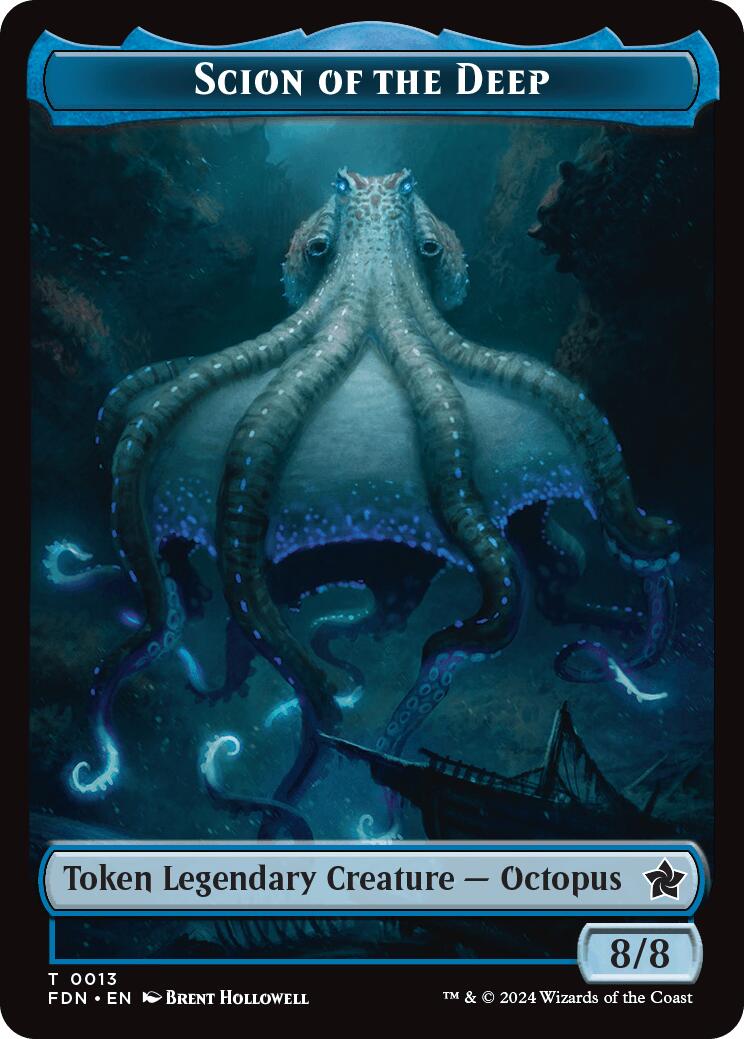 Scion of the Deep // Koma's Coil Doubled-Sided Token [Foundations Tokens] | Lots Moore NSW