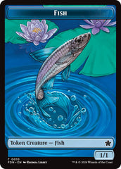 Faerie // Fish Doubled-Sided Token [Foundations Tokens] | Lots Moore NSW