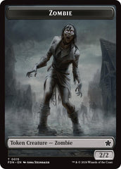 Goblin // Zombie Doubled-Sided Token [Foundations Tokens] | Lots Moore NSW