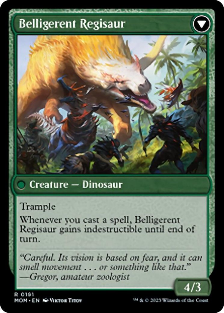 Invasion of Ixalan // Belligerent Regisaur [March of the Machine] | Lots Moore NSW