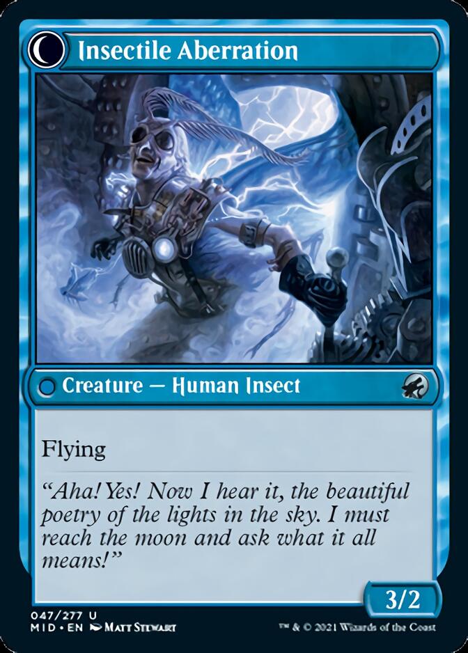 Delver of Secrets // Insectile Aberration [Innistrad: Midnight Hunt] | Lots Moore NSW