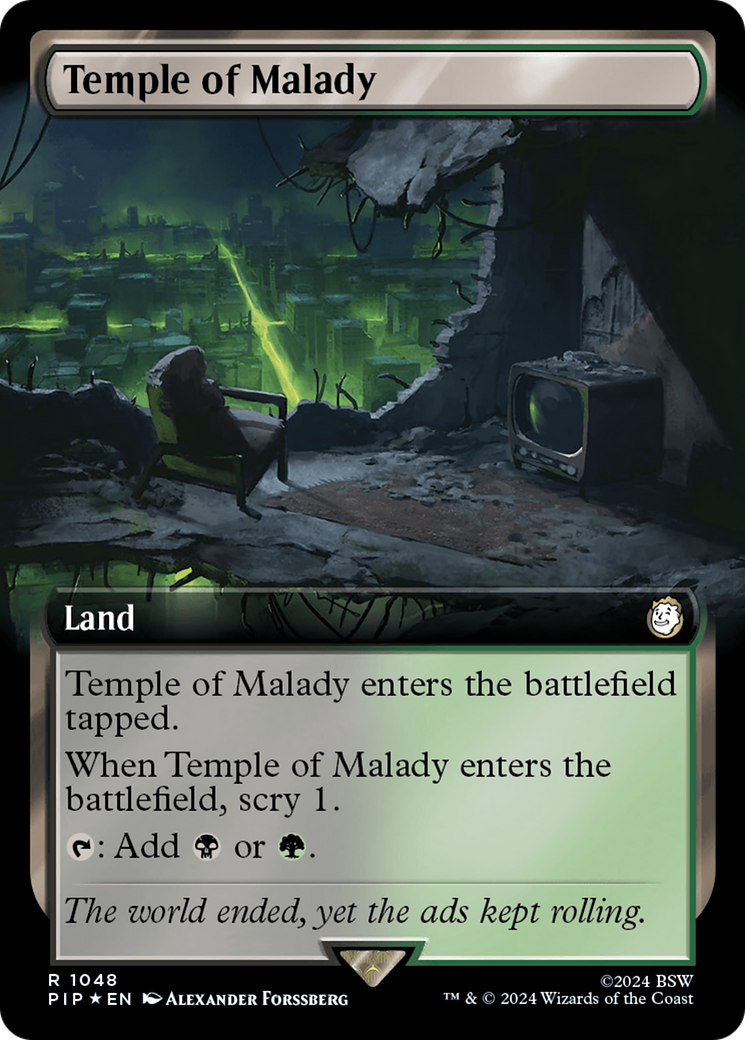 Temple of Malady (Extended Art) (Surge Foil) [Fallout] | Lots Moore NSW