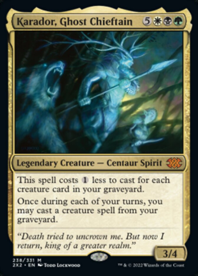Karador, Ghost Chieftain [Double Masters 2022] | Lots Moore NSW