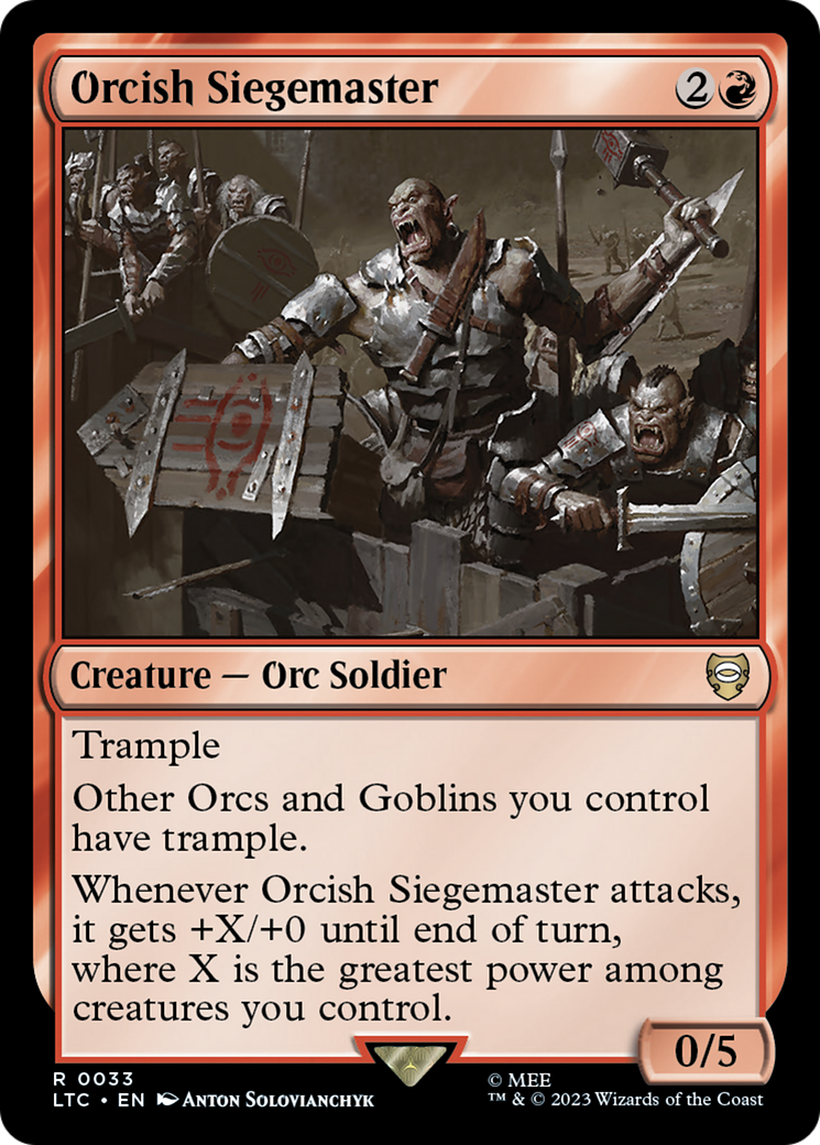 Orcish Siegemaster [The Lord of the Rings: Tales of Middle-Earth Commander] | Lots Moore NSW