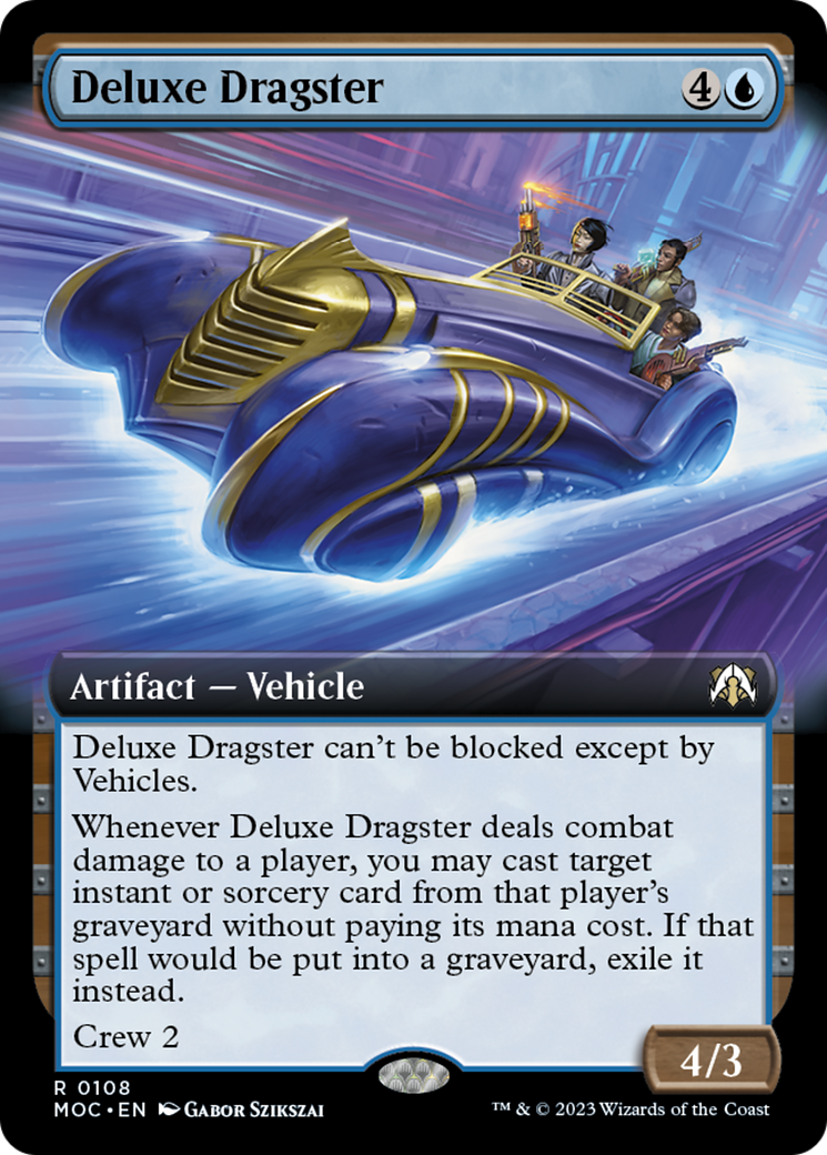 Deluxe Dragster (Extended Art) [March of the Machine Commander] | Lots Moore NSW