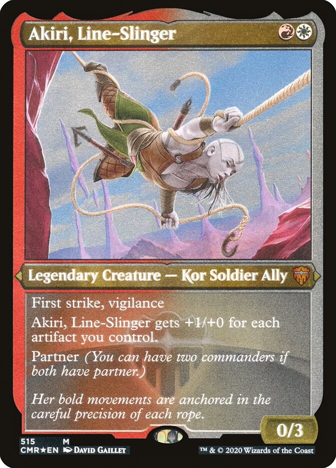 Akiri, Line-Slinger (Etched) [Commander Legends] | Lots Moore NSW