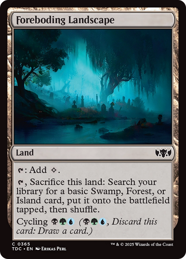 Foreboding Landscape [Tarkir: Dragonstorm Commander] | Lots Moore NSW