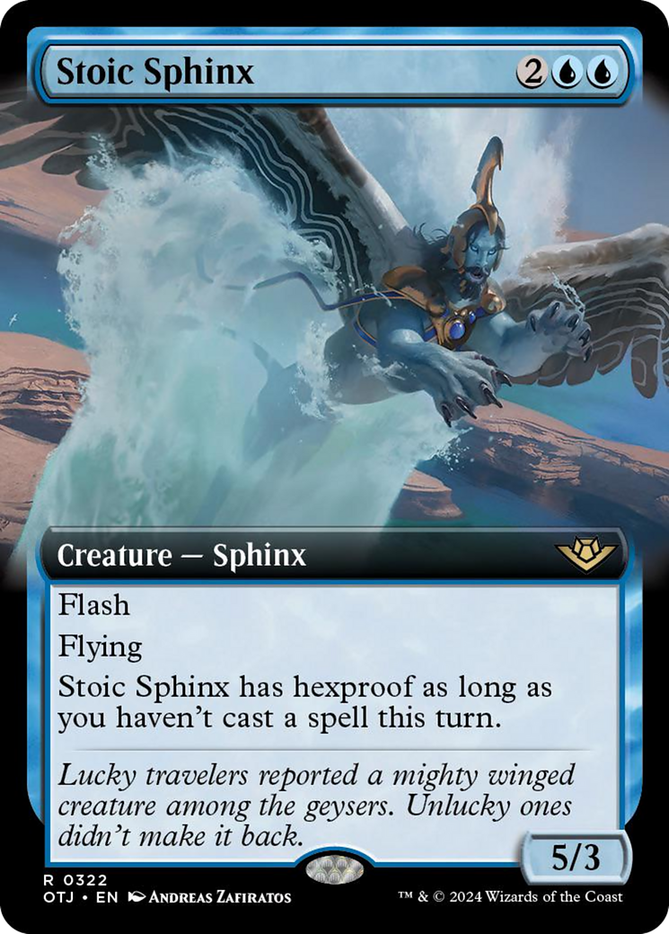 Stoic Sphinx (Extended Art) [Outlaws of Thunder Junction] | Lots Moore NSW