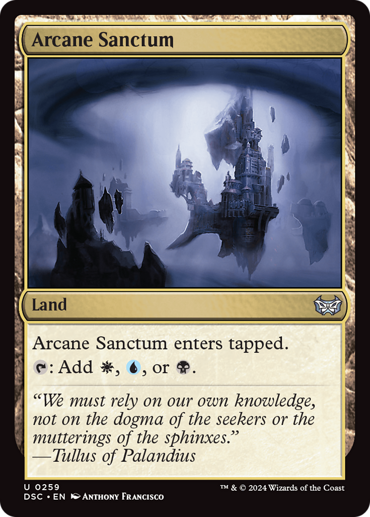 Arcane Sanctum [Duskmourn: House of Horror Commander] | Lots Moore NSW