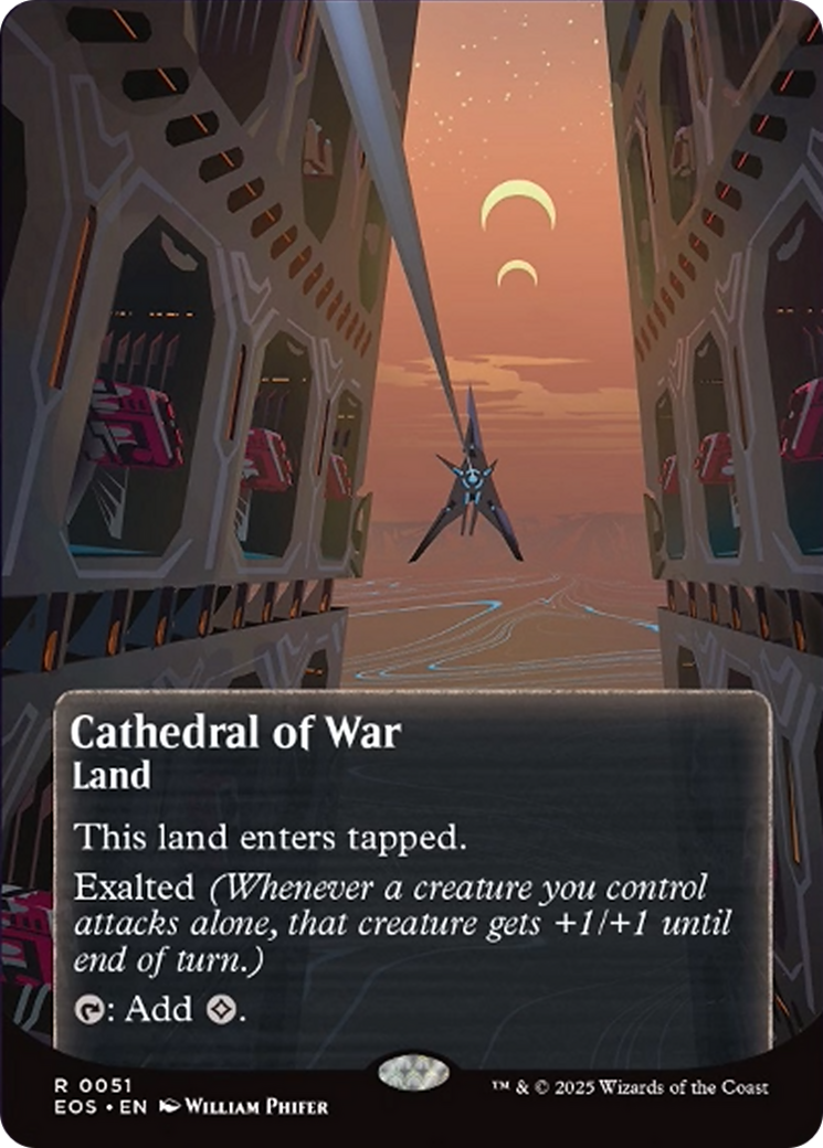 Cathedral of War (0051) (Borderless) [Edge of Eternities: Stellar Sights] | Lots Moore NSW