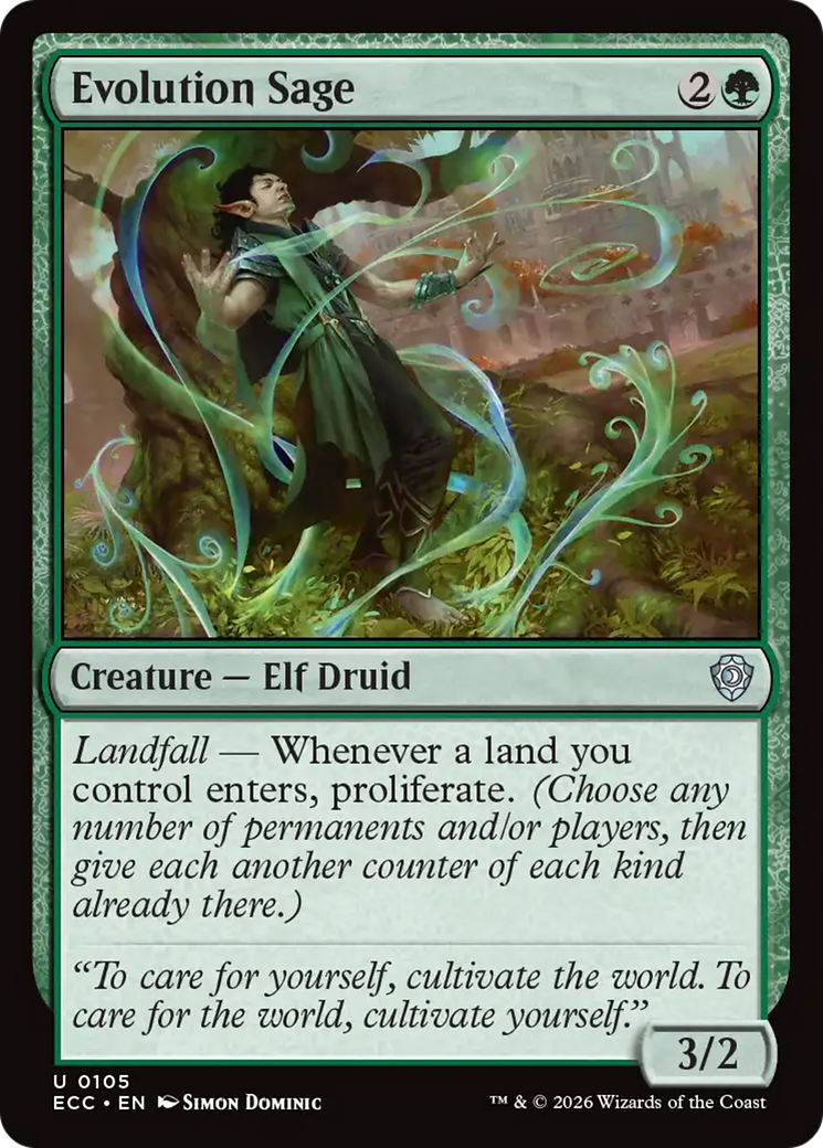 Evolution Sage [Lorwyn Eclipsed Commander] | Lots Moore NSW