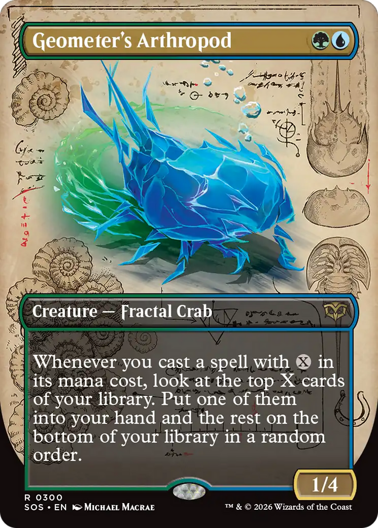 Geometer's Arthropod (Borderless) [Secrets of Strixhaven] Magic: The Gathering | Lots Moore NSW