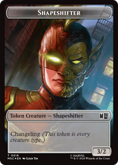 Shapeshifter (018) // Villain (025) Double-Sided Token (Surge Foil) [Marvel Super Heroes Commander Tokens] | Lots Moore NSW