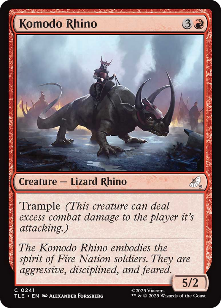 Komodo Rhino [Avatar: The Last Airbender: Eternal-Legal] | Lots Moore NSW