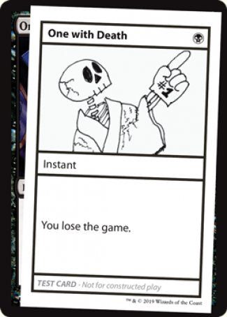 One with Death (2021 Edition) [Mystery Booster Playtest Cards] | Lots Moore NSW
