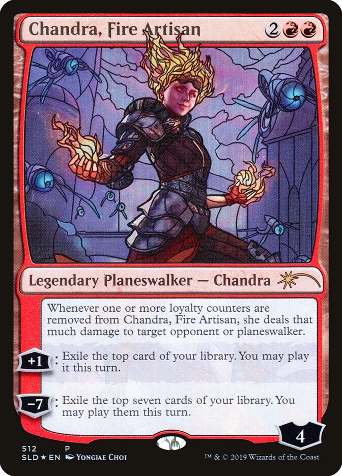 Chandra, Fire Artisan (Stained Glass) [Secret Lair Drop Promos] | Lots Moore NSW