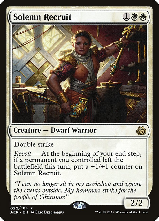 Solemn Recruit [Aether Revolt] | Lots Moore NSW