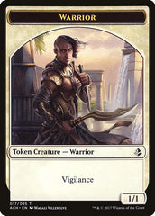 Adorned Pouncer // Warrior Double-Sided Token [Hour of Devastation Tokens] | Lots Moore NSW