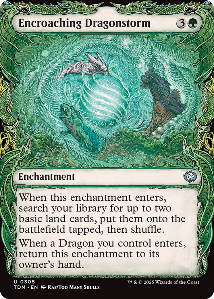 Encroaching Dragonstorm (Showcase) [Tarkir: Dragonstorm] | Lots Moore NSW