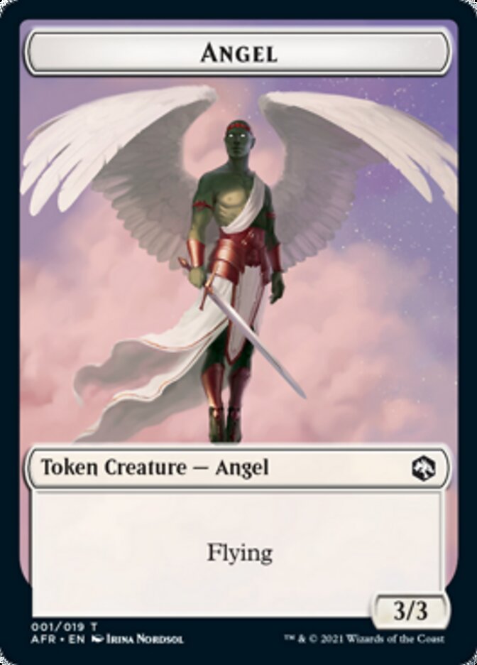 Spider // Angel Double-Sided Token [Dungeons & Dragons: Adventures in the Forgotten Realms Tokens] | Lots Moore NSW