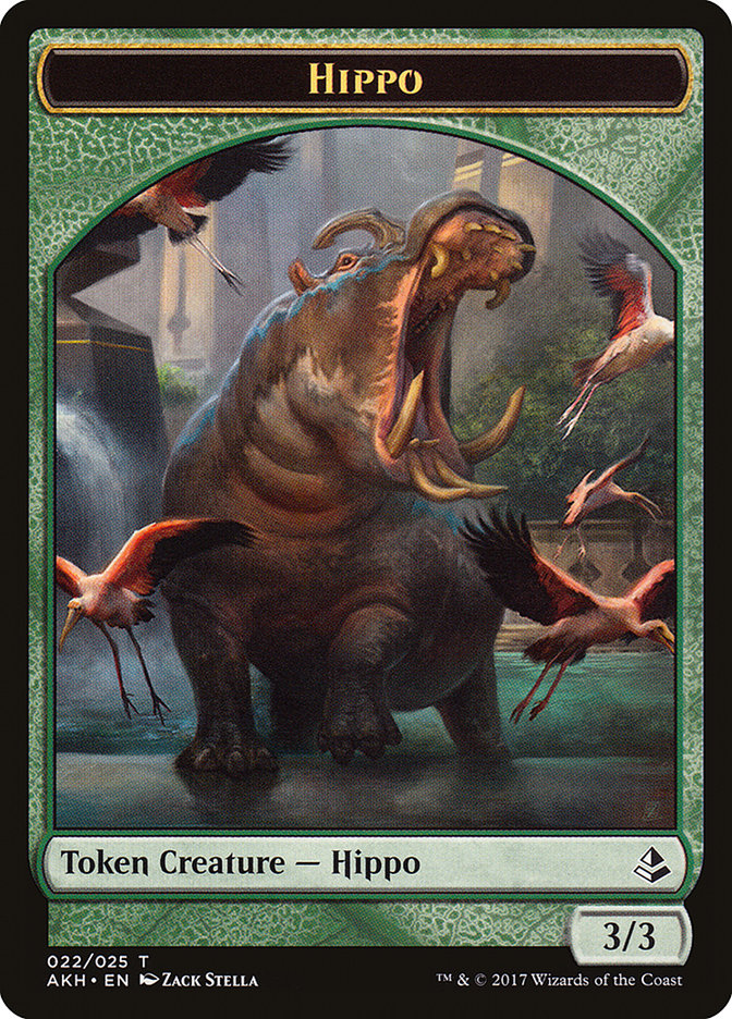 Aven Wind Guide // Hippo Double-Sided Token [Amonkhet Tokens] | Lots Moore NSW
