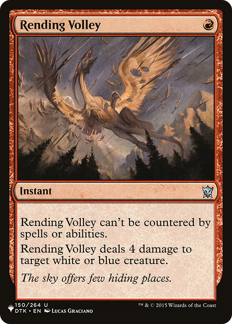 Rending Volley [The List] | Lots Moore NSW