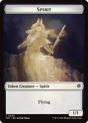 Goblin // Spirit Double-Sided Token [Reality Fracture Commander Tokens] | Lots Moore NSW