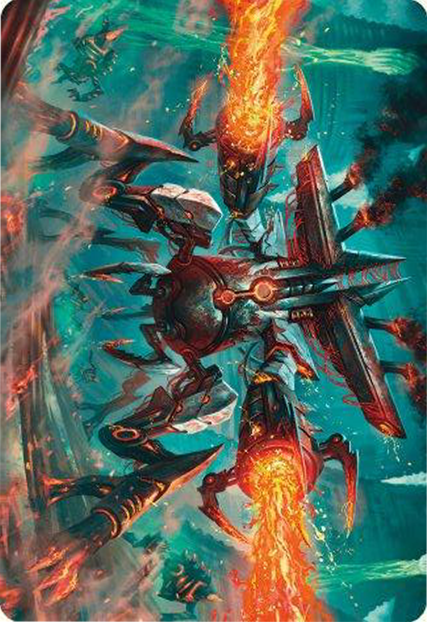 Exterminator Magmarch Art Card [Modern Horizons 3 Art Series] | Lots Moore NSW