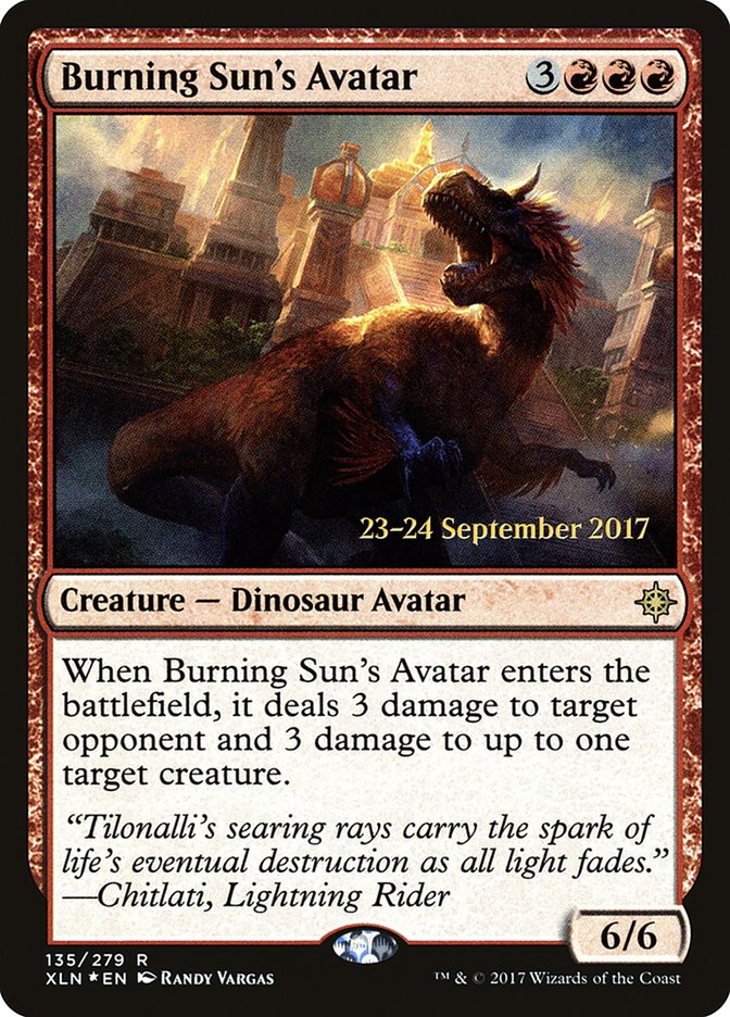 Burning Sun's Avatar [Ixalan Prerelease Promos] | Lots Moore NSW