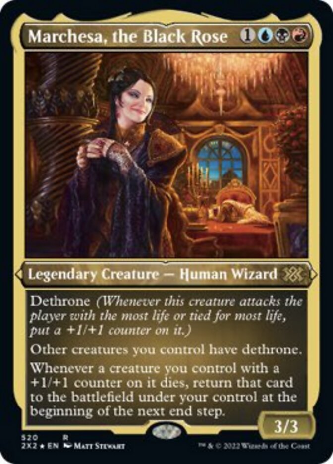 Marchesa, the Black Rose (Foil Etched) [Double Masters 2022] | Lots Moore NSW